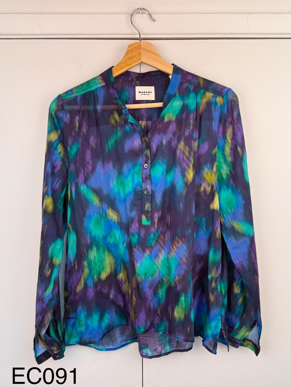 Isabel Marant Étoile Maria Top Blue Green FR 38 M
